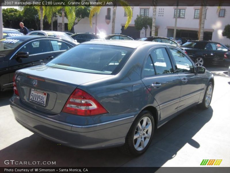 Granite Grey Metallic / Ash 2007 Mercedes-Benz C 280 Luxury