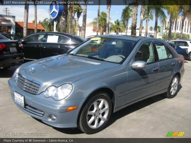 Granite Grey Metallic / Ash 2007 Mercedes-Benz C 280 Luxury
