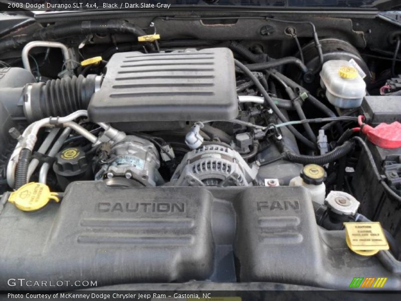  2003 Durango SLT 4x4 Engine - 4.7 Liter OHV 16-Valve V8