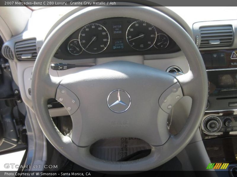 Granite Grey Metallic / Ash 2007 Mercedes-Benz C 280 Luxury