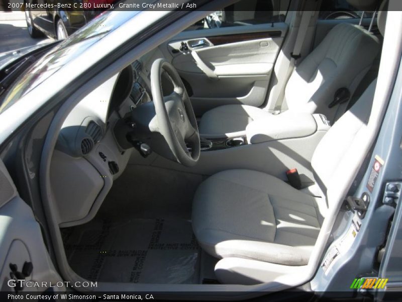 Granite Grey Metallic / Ash 2007 Mercedes-Benz C 280 Luxury