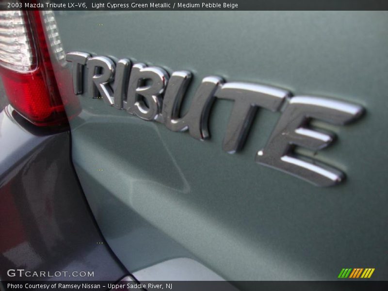 Light Cypress Green Metallic / Medium Pebble Beige 2003 Mazda Tribute LX-V6