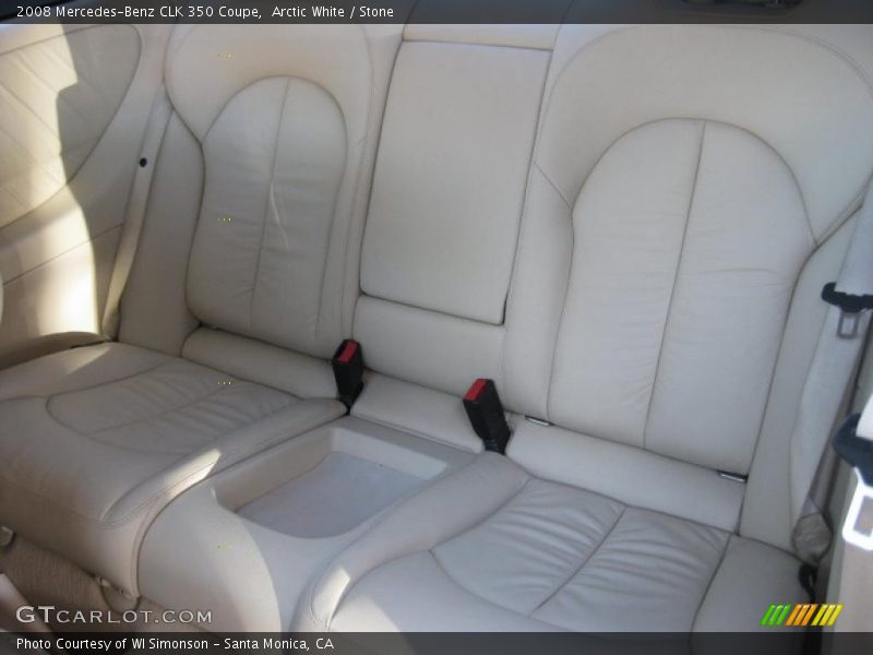 Arctic White / Stone 2008 Mercedes-Benz CLK 350 Coupe