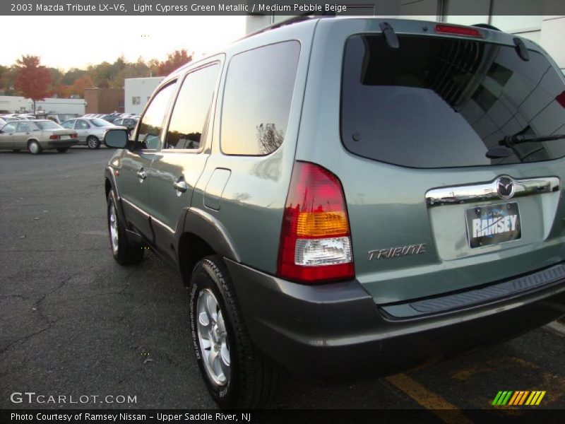 Light Cypress Green Metallic / Medium Pebble Beige 2003 Mazda Tribute LX-V6