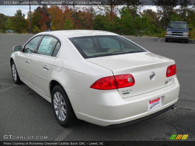 White Diamond TriCoat / Cocoa/Cashmere 2011 Buick Lucerne CXL