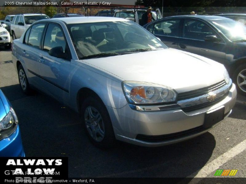 Galaxy Silver Metallic / Gray 2005 Chevrolet Malibu Sedan