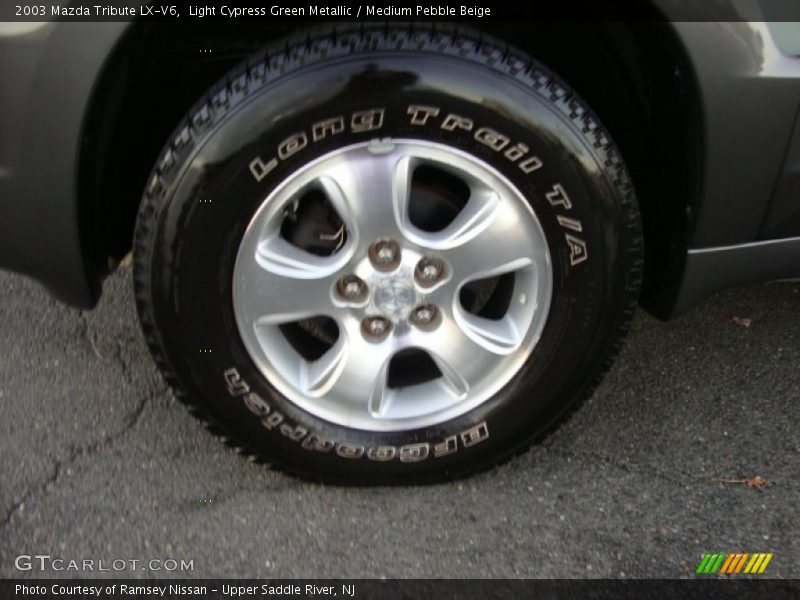Light Cypress Green Metallic / Medium Pebble Beige 2003 Mazda Tribute LX-V6