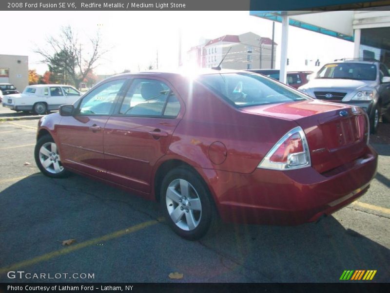 Redfire Metallic / Medium Light Stone 2008 Ford Fusion SE V6