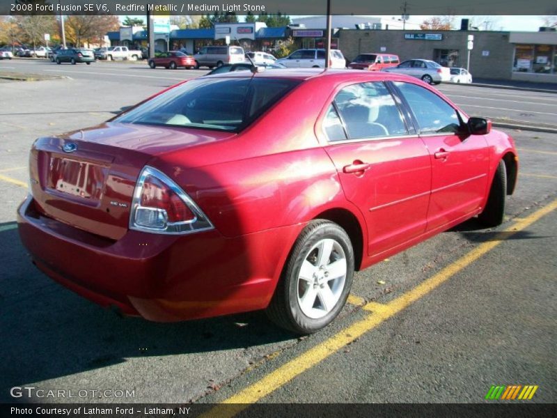 Redfire Metallic / Medium Light Stone 2008 Ford Fusion SE V6