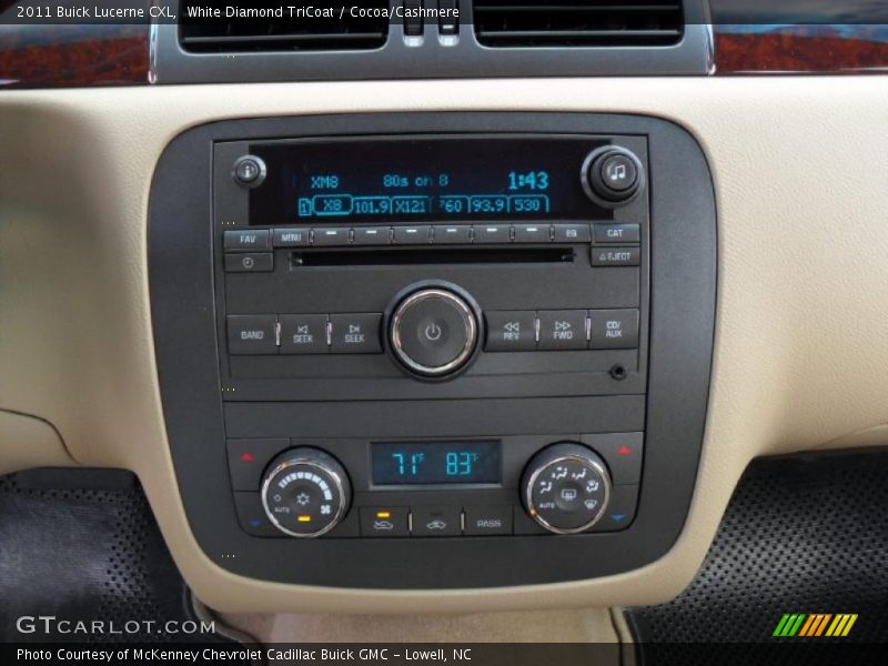 Controls of 2011 Lucerne CXL