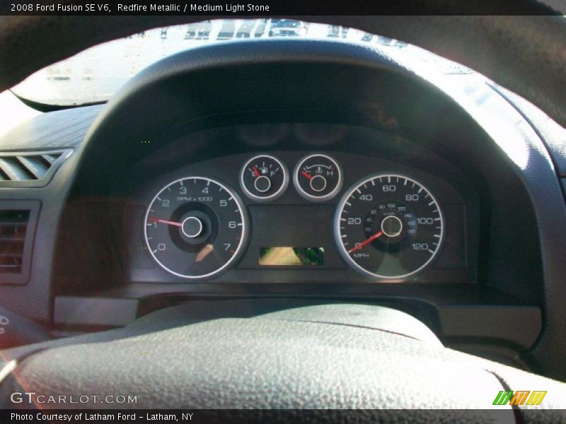 Redfire Metallic / Medium Light Stone 2008 Ford Fusion SE V6