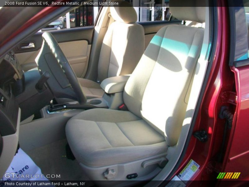 Redfire Metallic / Medium Light Stone 2008 Ford Fusion SE V6