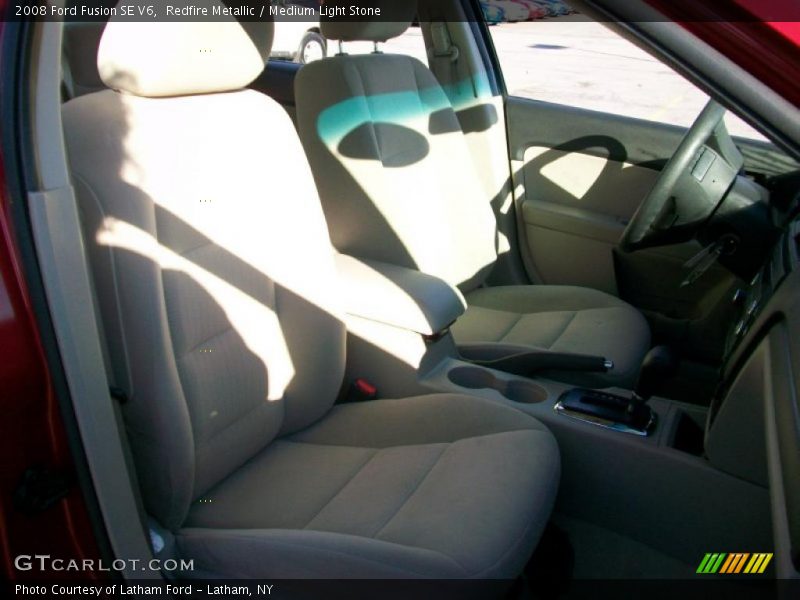 Redfire Metallic / Medium Light Stone 2008 Ford Fusion SE V6
