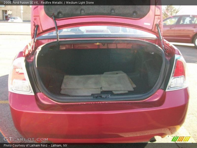 Redfire Metallic / Medium Light Stone 2008 Ford Fusion SE V6