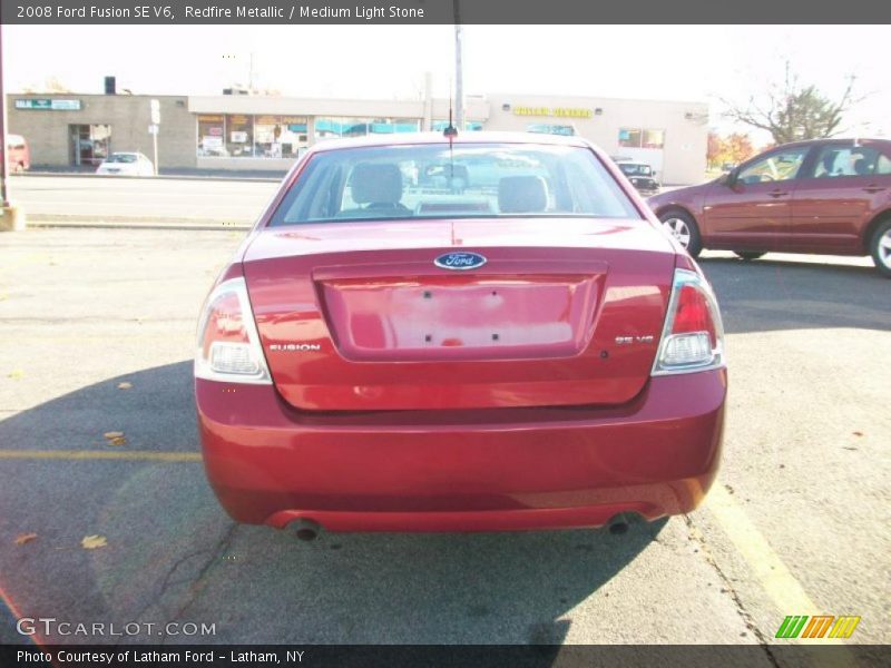 Redfire Metallic / Medium Light Stone 2008 Ford Fusion SE V6