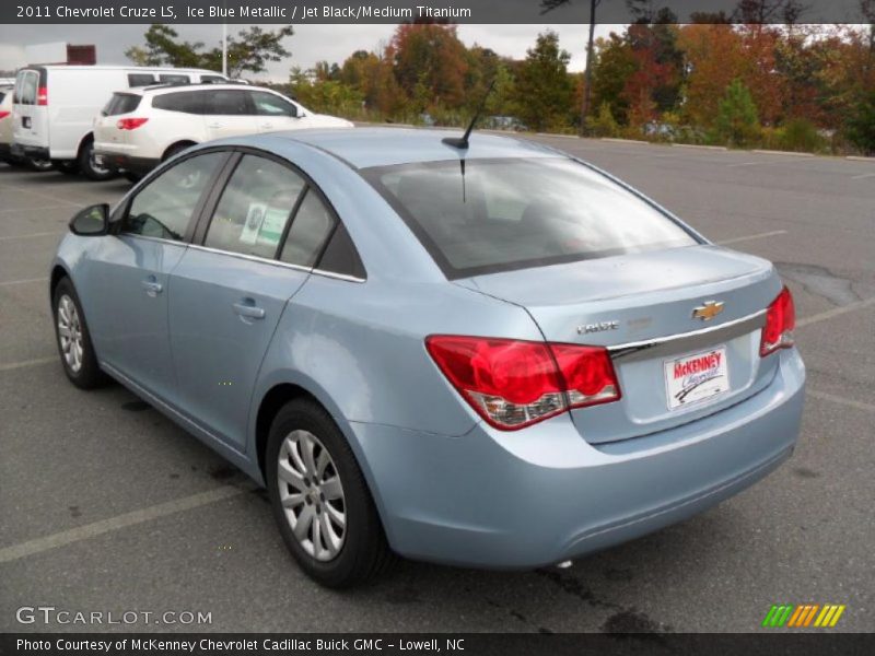 Ice Blue Metallic / Jet Black/Medium Titanium 2011 Chevrolet Cruze LS