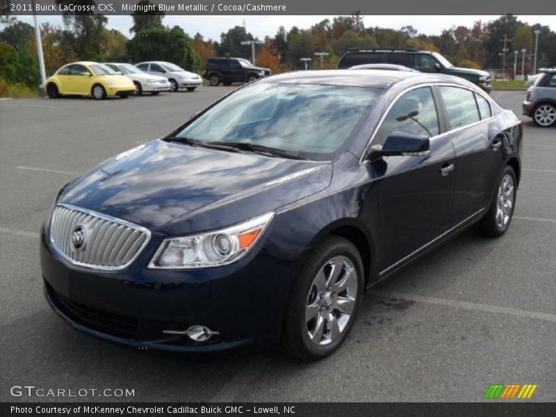 Midnight Blue Metallic / Cocoa/Cashmere 2011 Buick LaCrosse CXS
