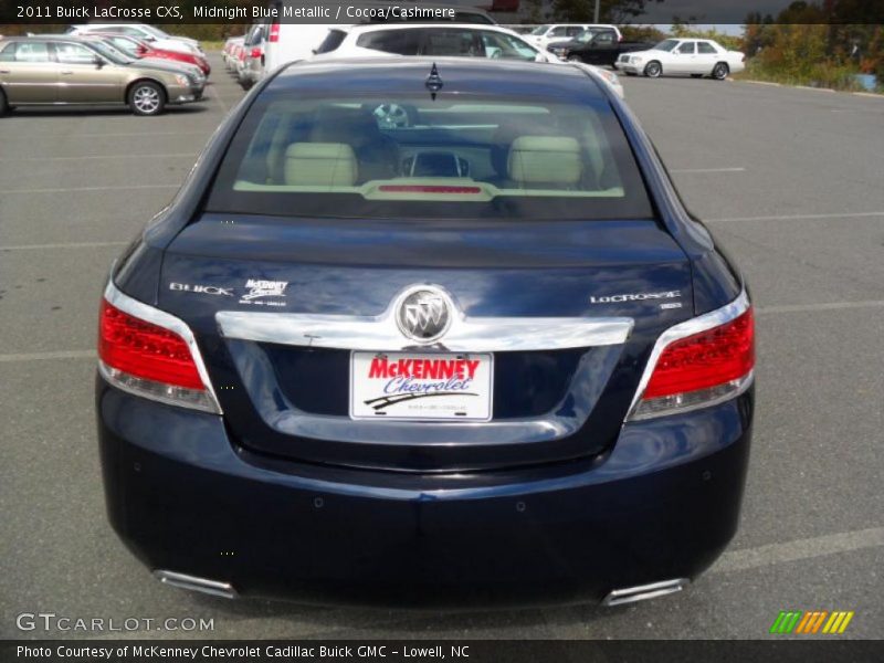 Midnight Blue Metallic / Cocoa/Cashmere 2011 Buick LaCrosse CXS