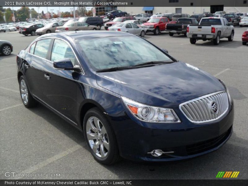 Midnight Blue Metallic / Cocoa/Cashmere 2011 Buick LaCrosse CXS