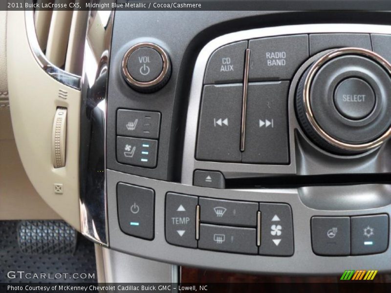 Midnight Blue Metallic / Cocoa/Cashmere 2011 Buick LaCrosse CXS