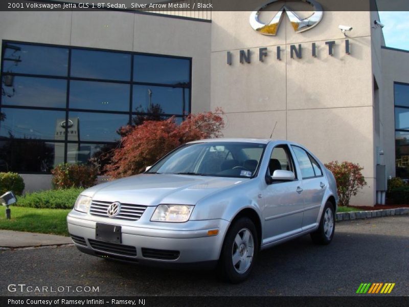 Silver Arrow Metallic / Black 2001 Volkswagen Jetta GLS 1.8T Sedan