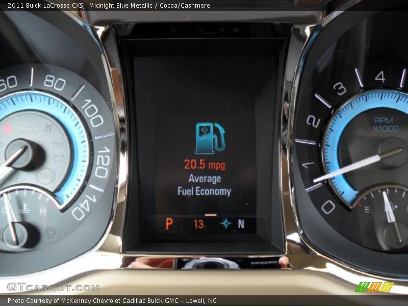Midnight Blue Metallic / Cocoa/Cashmere 2011 Buick LaCrosse CXS