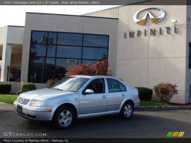 Silver Arrow Metallic / Black 2001 Volkswagen Jetta GLS 1.8T Sedan