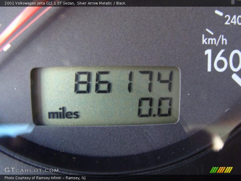 Silver Arrow Metallic / Black 2001 Volkswagen Jetta GLS 1.8T Sedan