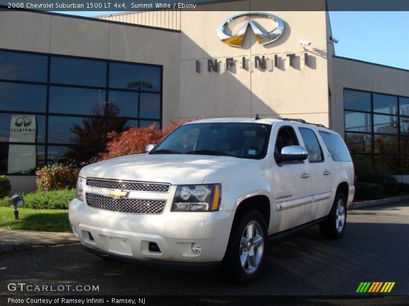 Summit White / Ebony 2008 Chevrolet Suburban 1500 LT 4x4