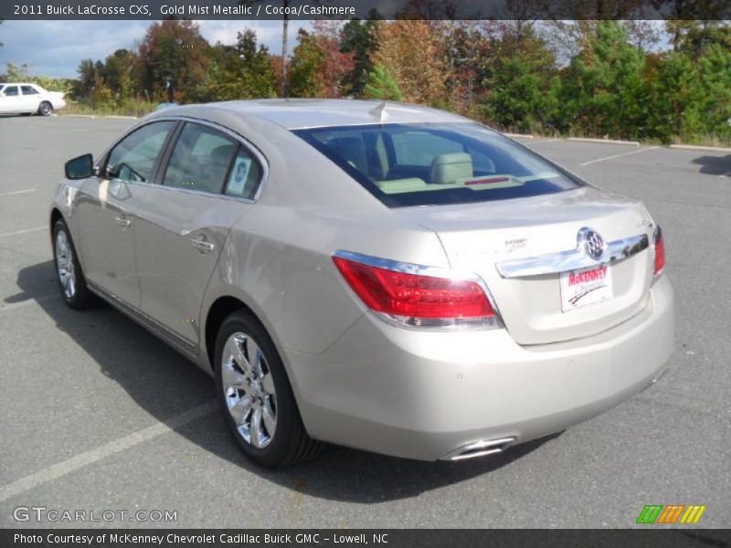 Gold Mist Metallic / Cocoa/Cashmere 2011 Buick LaCrosse CXS