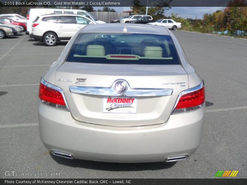 Gold Mist Metallic / Cocoa/Cashmere 2011 Buick LaCrosse CXS