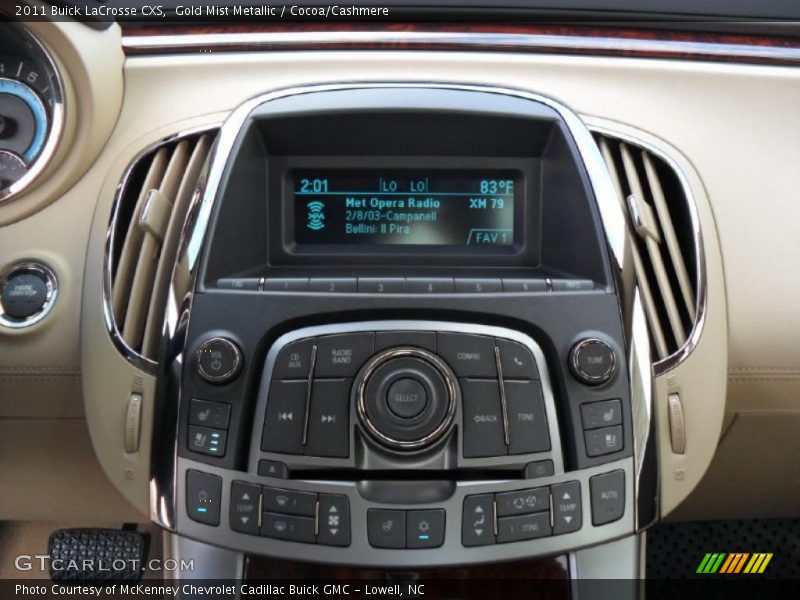 Controls of 2011 LaCrosse CXS