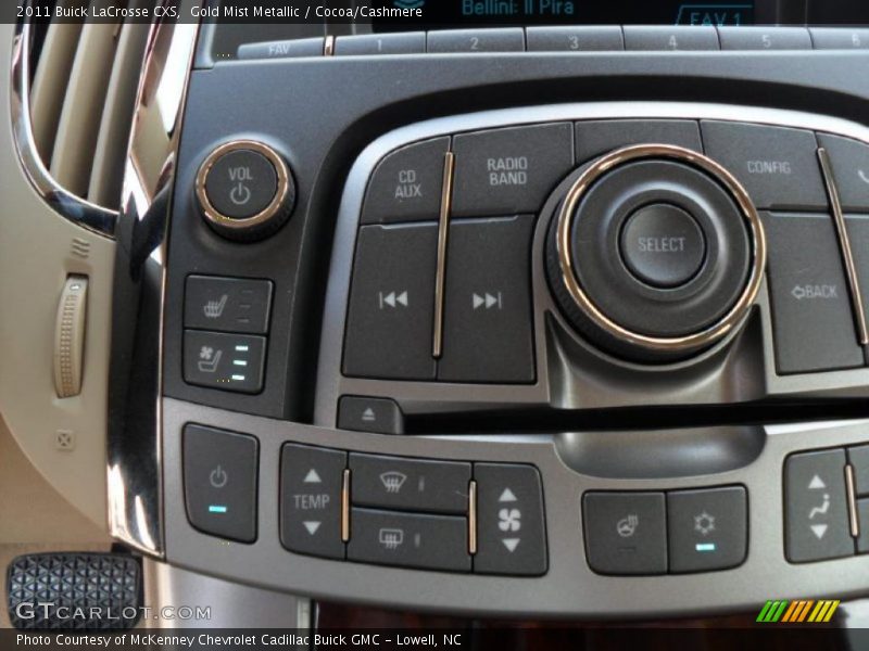 Controls of 2011 LaCrosse CXS