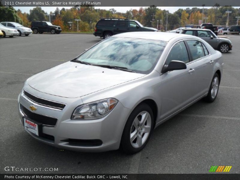 Silver Ice Metallic / Titanium 2011 Chevrolet Malibu LS