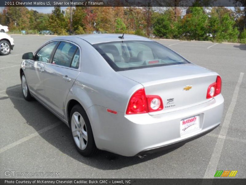 Silver Ice Metallic / Titanium 2011 Chevrolet Malibu LS