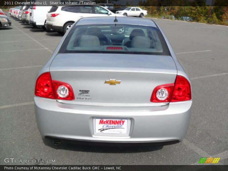 Silver Ice Metallic / Titanium 2011 Chevrolet Malibu LS