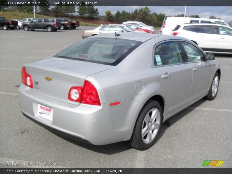 Silver Ice Metallic / Titanium 2011 Chevrolet Malibu LS
