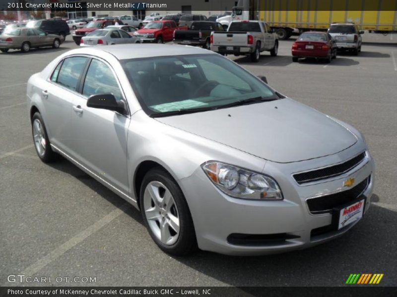 Silver Ice Metallic / Titanium 2011 Chevrolet Malibu LS