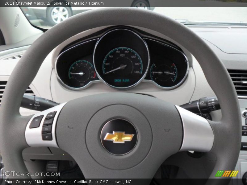 Silver Ice Metallic / Titanium 2011 Chevrolet Malibu LS