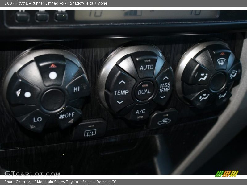 Controls of 2007 4Runner Limited 4x4
