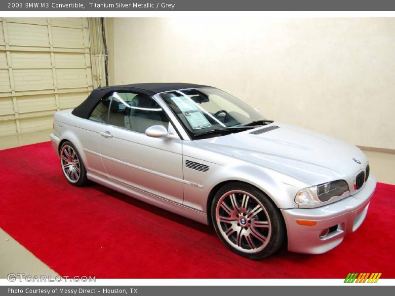 Titanium Silver Metallic / Grey 2003 BMW M3 Convertible