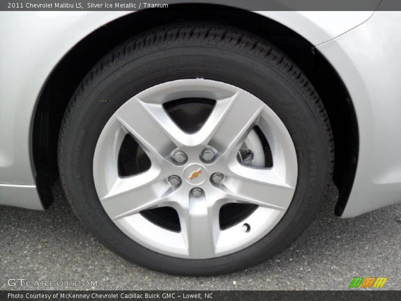 Silver Ice Metallic / Titanium 2011 Chevrolet Malibu LS