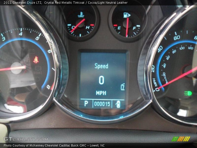 Crystal Red Metallic Tintcoat / Cocoa/Light Neutral Leather 2011 Chevrolet Cruze LTZ