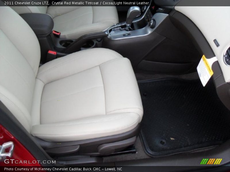 Crystal Red Metallic Tintcoat / Cocoa/Light Neutral Leather 2011 Chevrolet Cruze LTZ