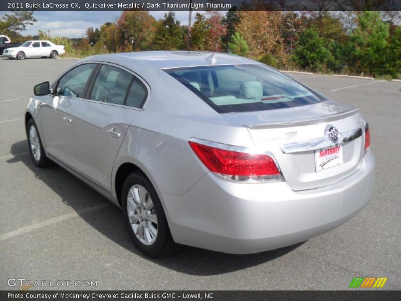 Quicksilver Metallic / Dark Titanium/Light Titanium 2011 Buick LaCrosse CX