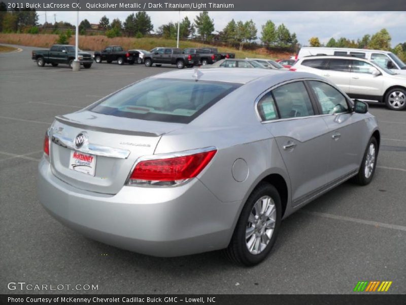 Quicksilver Metallic / Dark Titanium/Light Titanium 2011 Buick LaCrosse CX