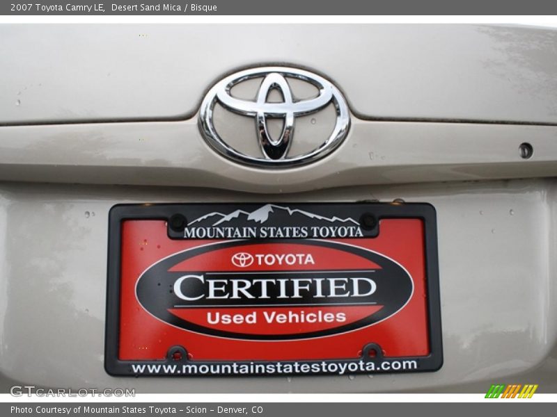 Desert Sand Mica / Bisque 2007 Toyota Camry LE