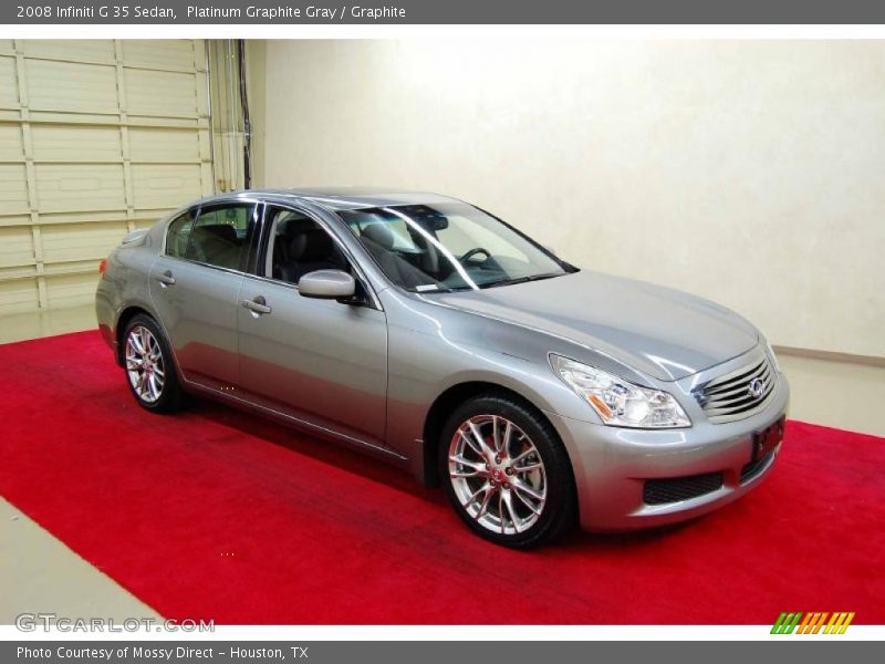 Platinum Graphite Gray / Graphite 2008 Infiniti G 35 Sedan