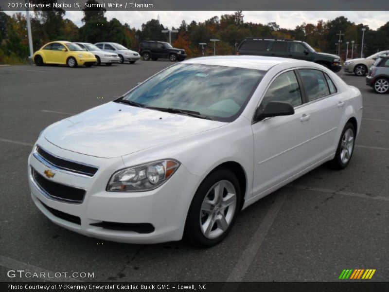 Summit White / Titanium 2011 Chevrolet Malibu LS