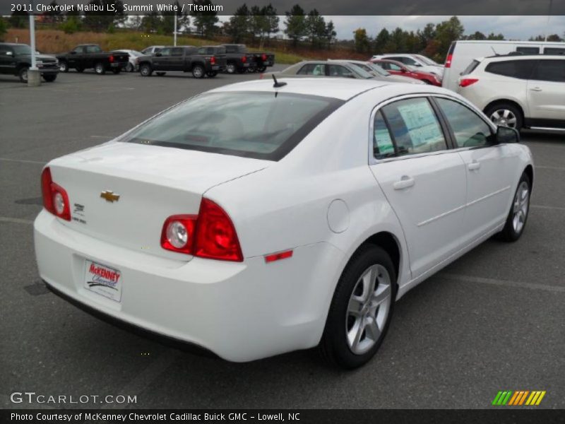 Summit White / Titanium 2011 Chevrolet Malibu LS